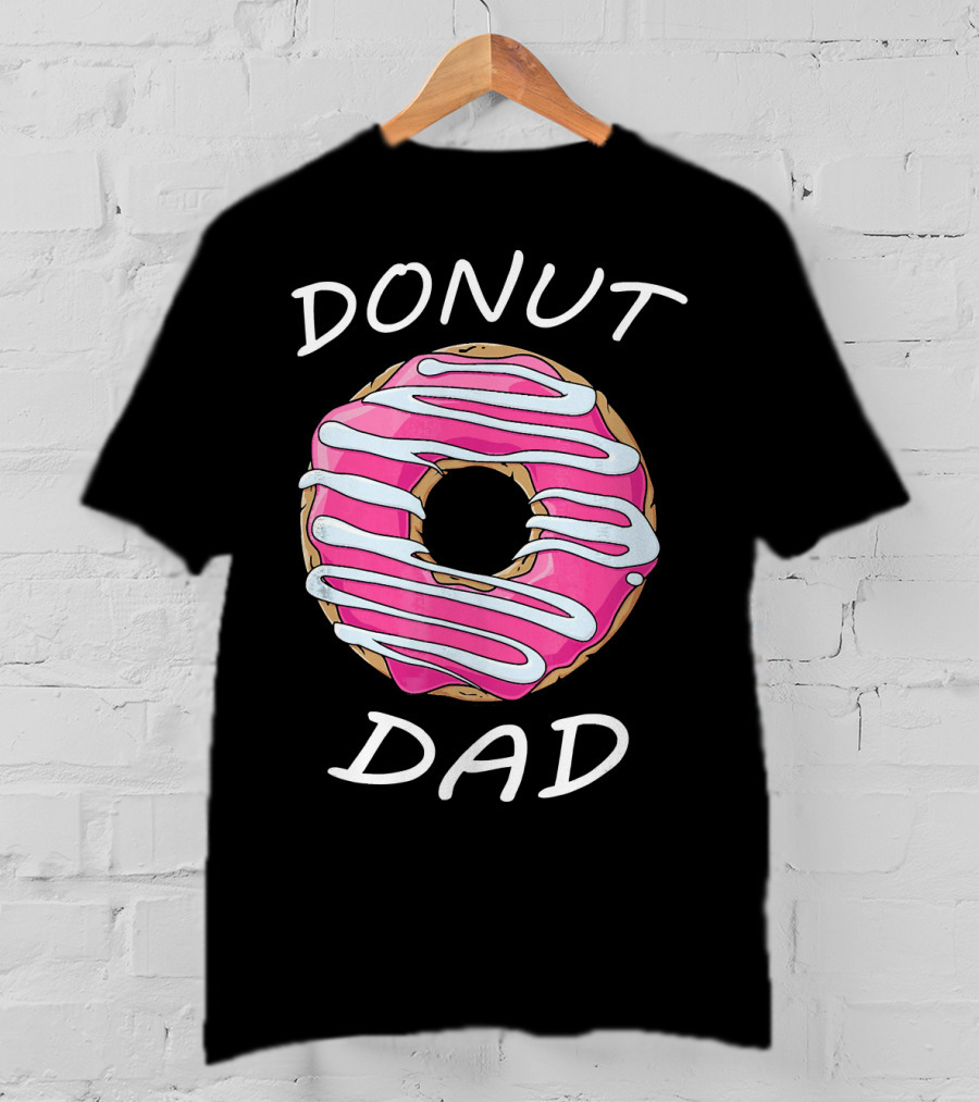 DONUT DAD Pink Frosting Swirl T-Shirt
