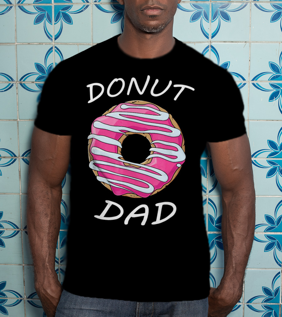 DONUT DAD Pink Frosting Swirl T-Shirt
