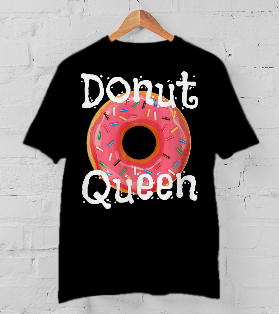 Donut Queen Sprinkled Pink Donut Enthusiast T-Shirt