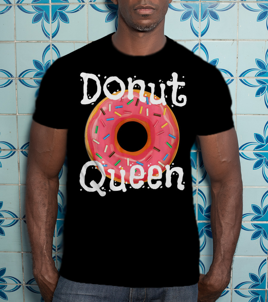 Donut Queen Sprinkled Pink Donut Enthusiast T-Shirt