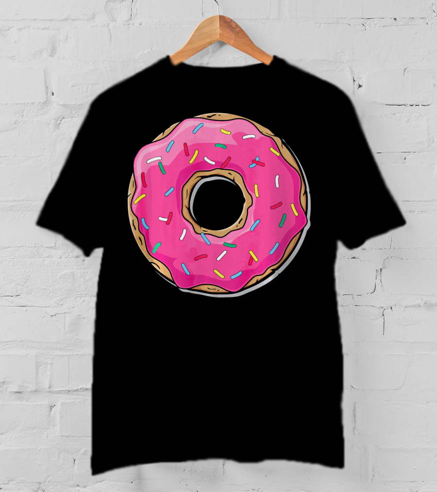 Pink Sprinkle Donut Delight T-Shirt