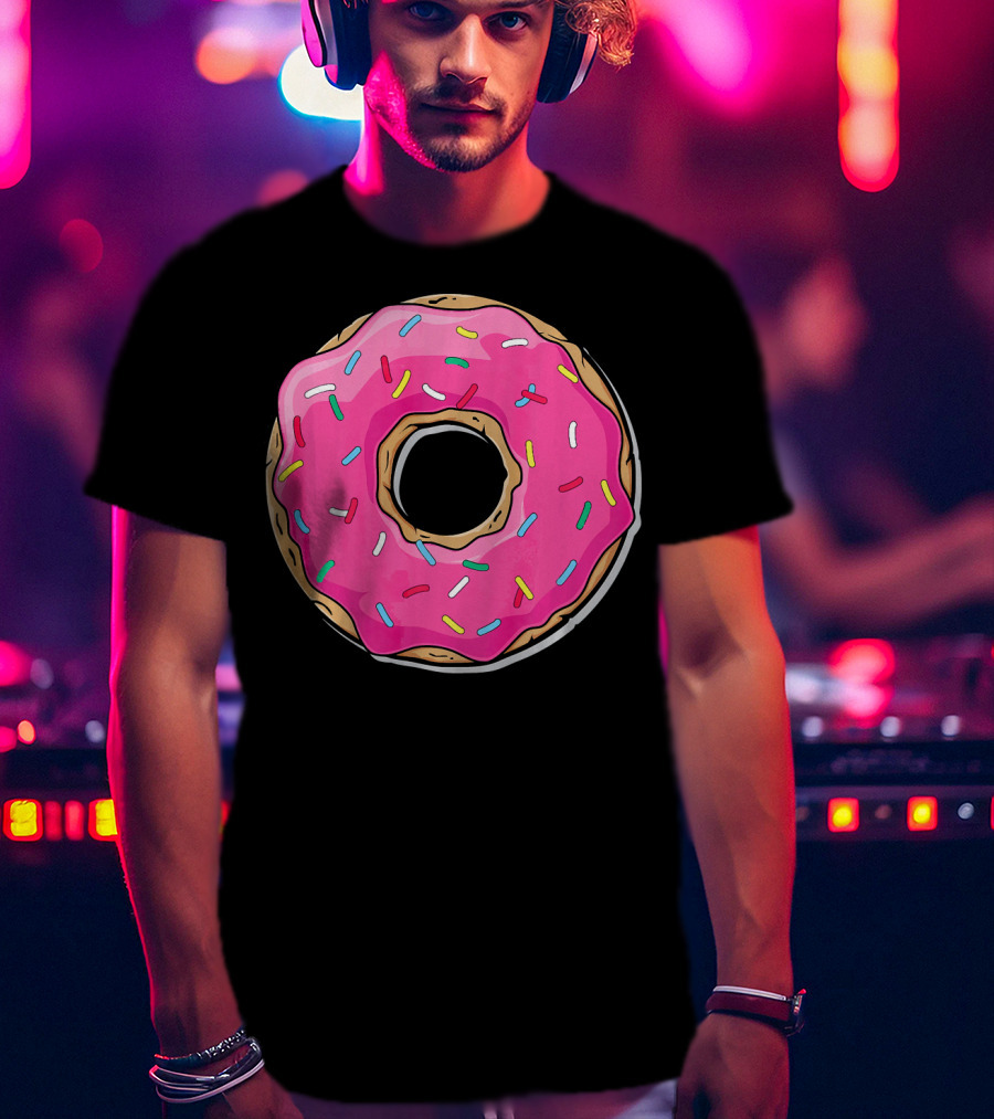 Pink Sprinkle Donut Delight T-Shirt