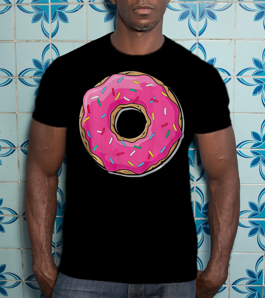 Pink Sprinkle Donut Delight T-Shirt