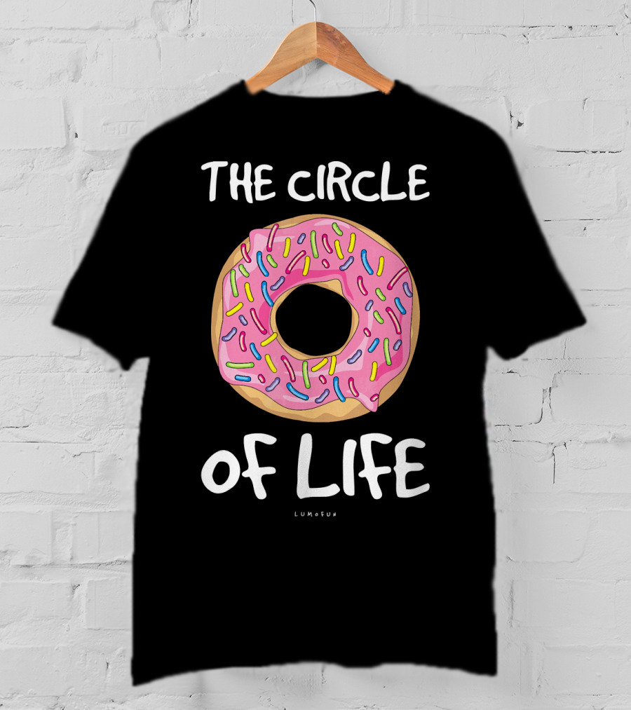 The Circle Of Life Funny Donut Sprinkles Lumfun T-Shirt