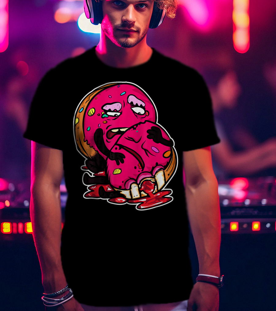Funny Donut Dark Humor Eating Another Donut T-Shirt