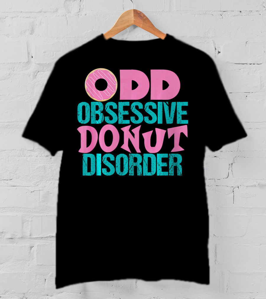 ODD Obsessive Donut Disorder Pink Icing T-Shirt
