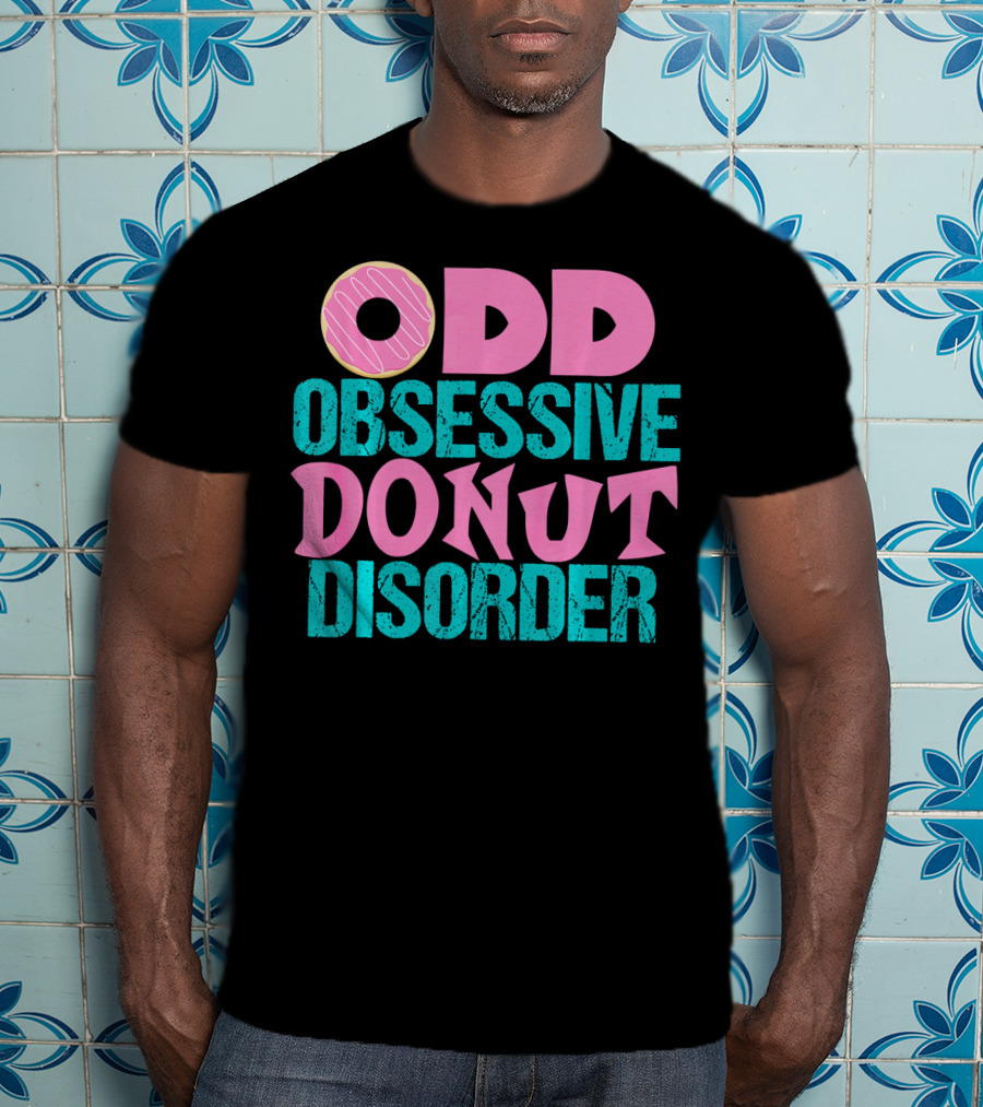 ODD Obsessive Donut Disorder Pink Icing T-Shirt