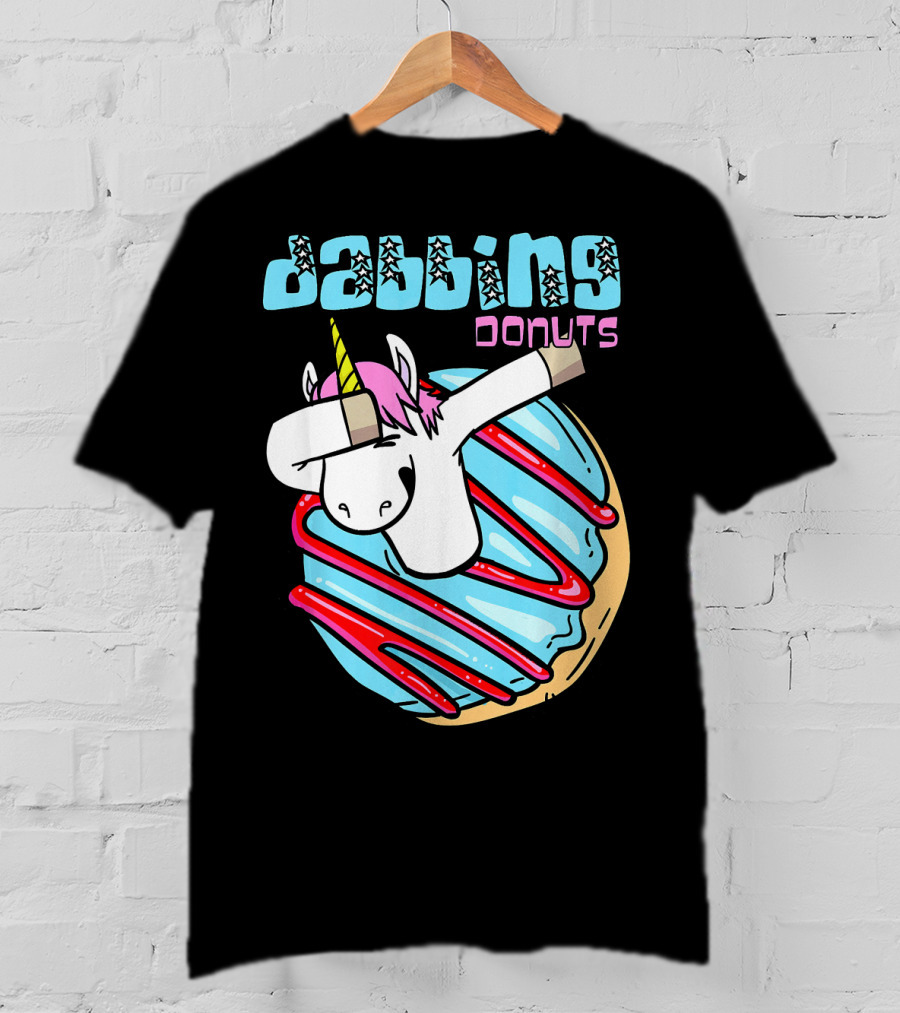 Dabbing Donuts Unicorn T-Shirt