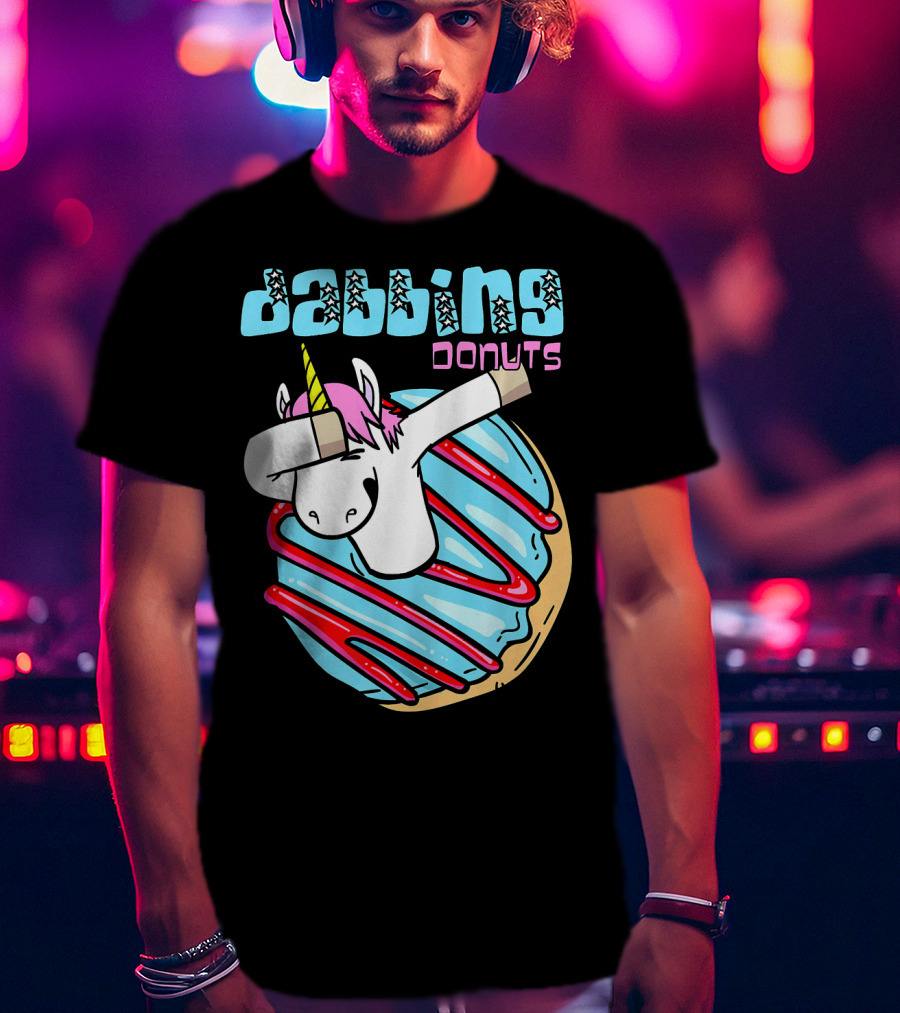 Dabbing Donuts Unicorn T-Shirt