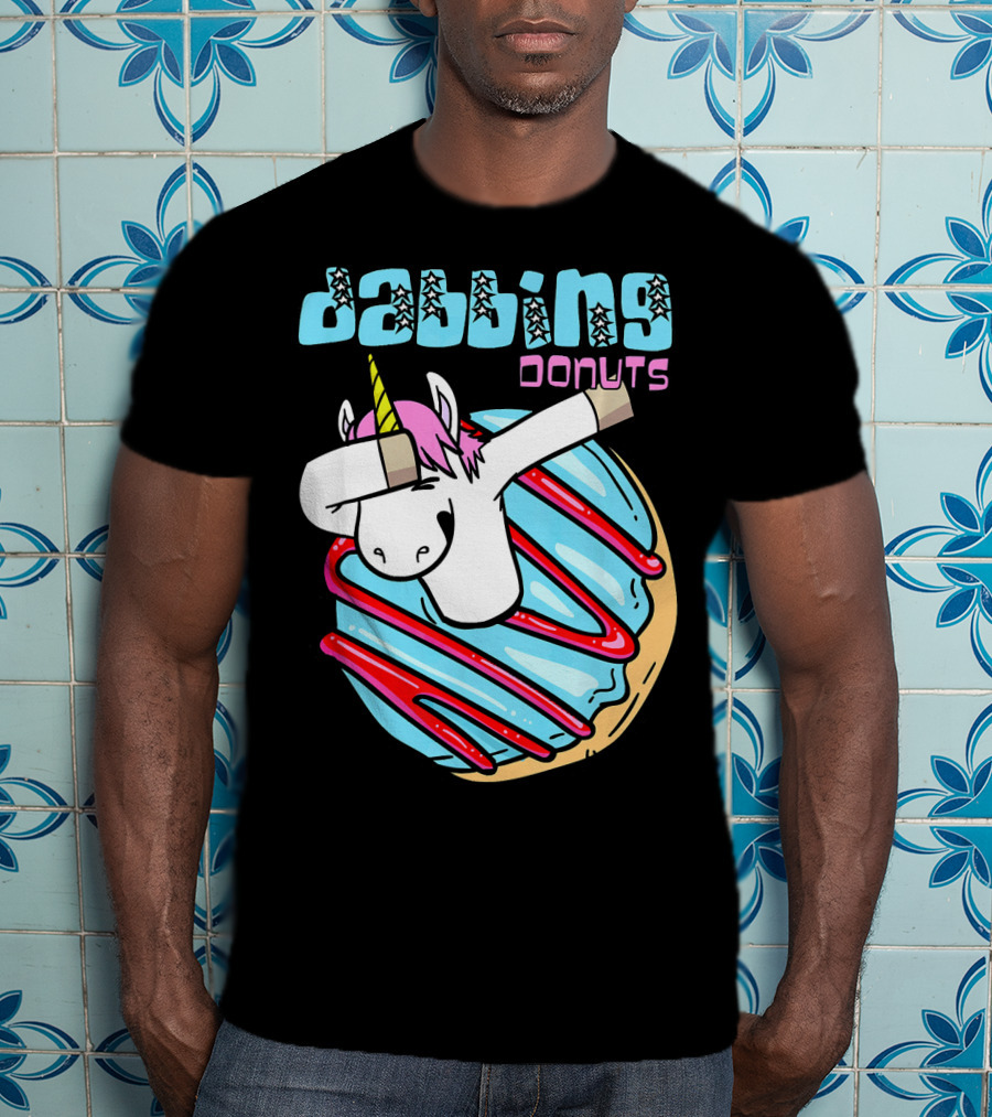 Dabbing Donuts Unicorn T-Shirt