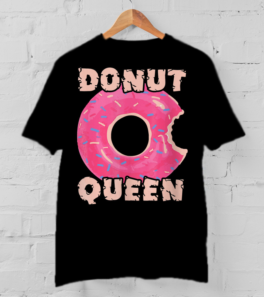 Donut Queen Pink Frosted Sprinkles Bite T-Shirt