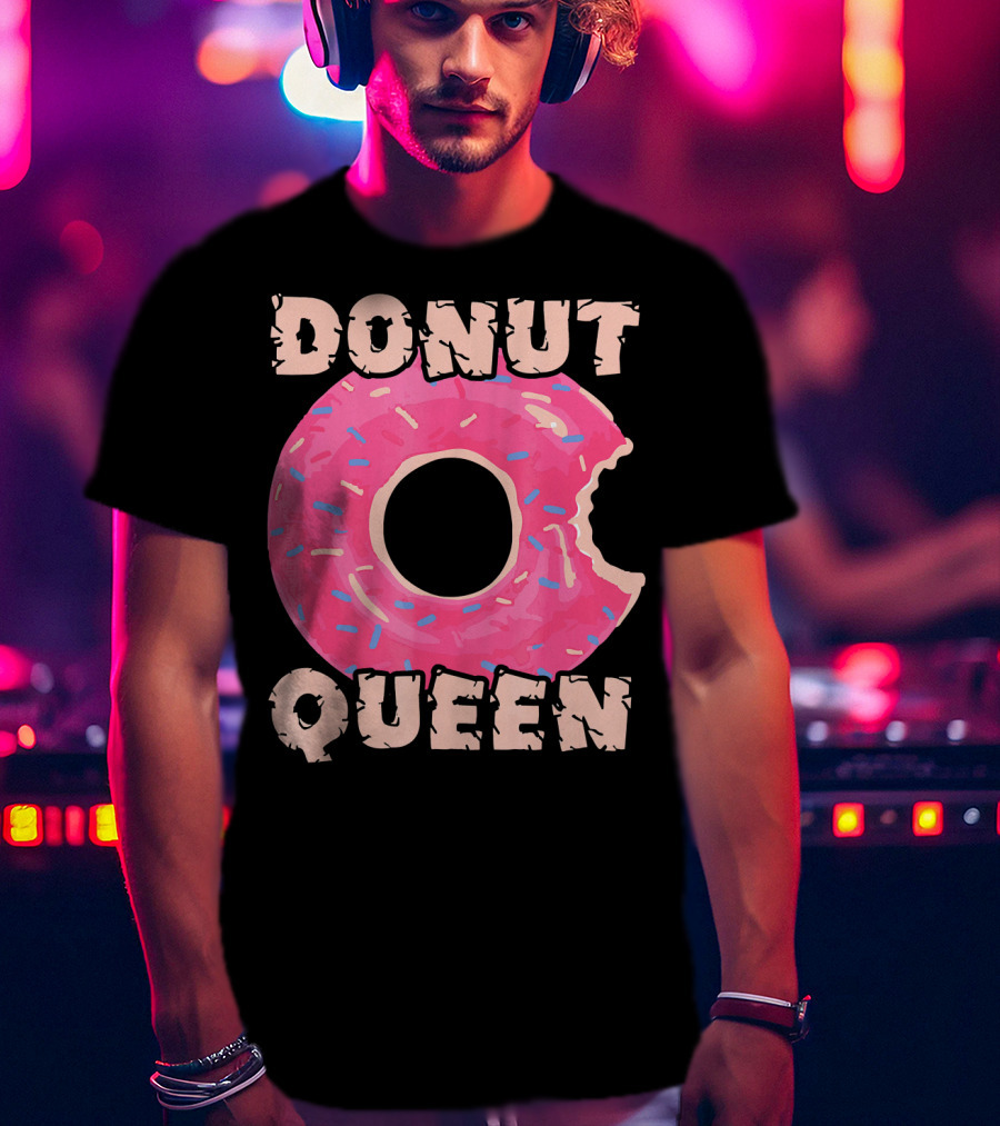 Donut Queen Pink Frosted Sprinkles Bite T-Shirt