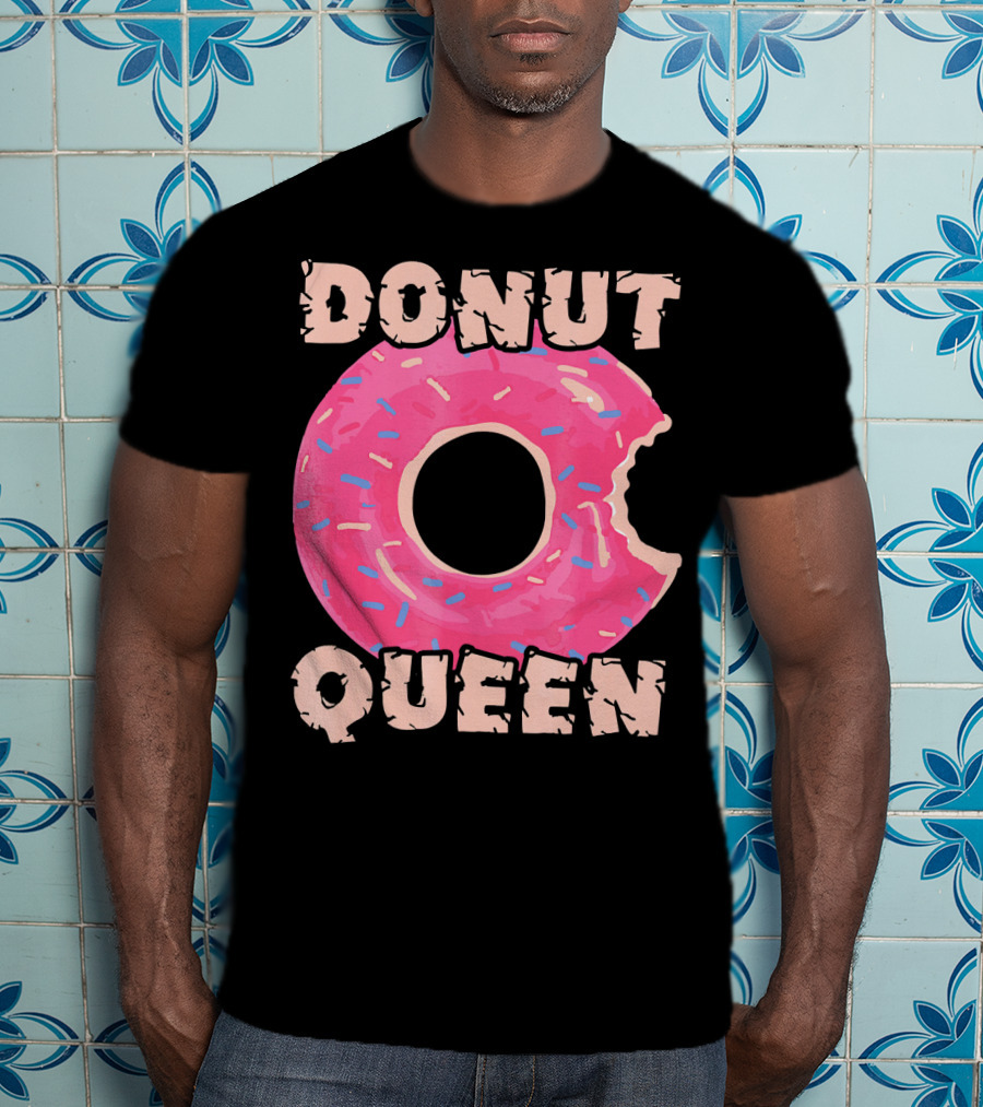 Donut Queen Pink Frosted Sprinkles Bite T-Shirt