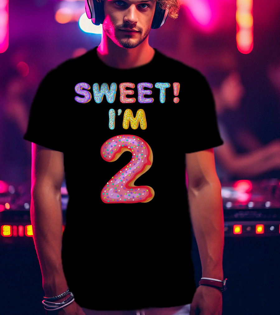 Sweet I'm 2 Kids 2nd Birthday T-Shirt