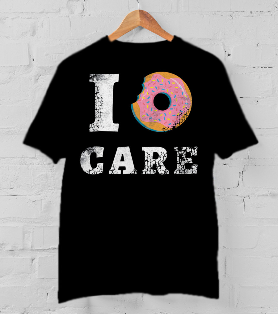 I Donut Care Love Donuts Food Sprinkles Bite T-Shirt