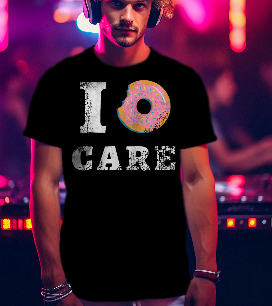 I Donut Care Love Donuts Food Sprinkles Bite T-Shirt