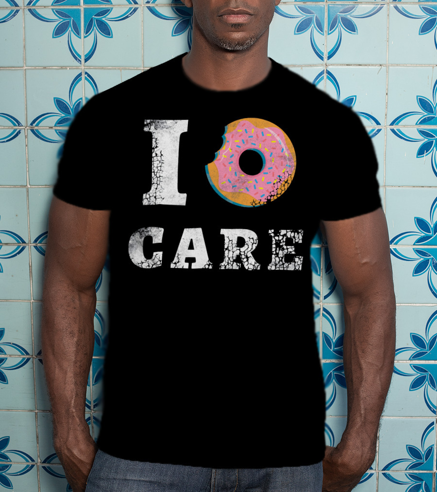 I Donut Care Love Donuts Food Sprinkles Bite T-Shirt