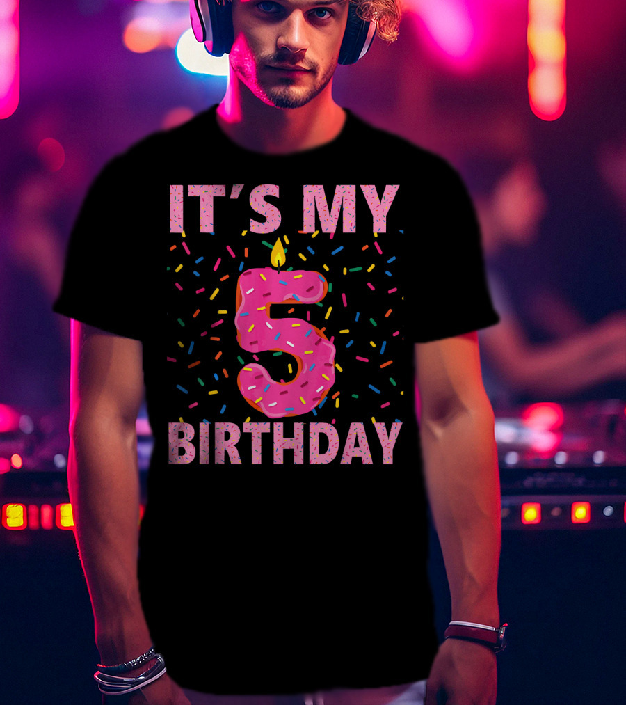 It's My 5 Birthday Sweet Donut T-Shirt