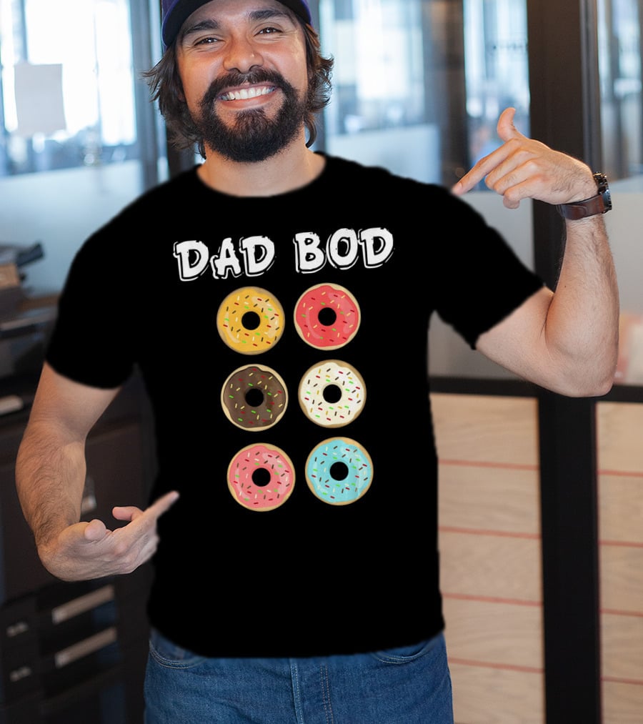 Dad Bod Donuts Father's Day Mens Fat Humor T-Shirt