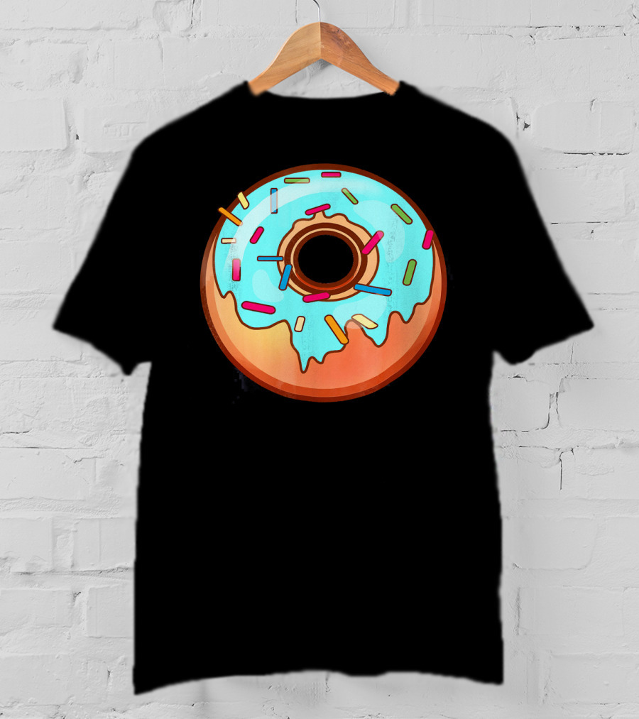 Humorous Mega Donut With Colorful Sprinkles T-Shirt