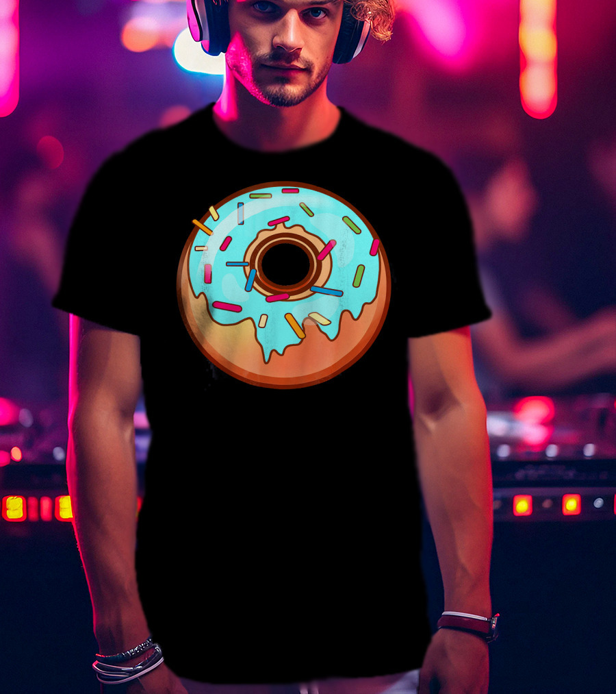 Humorous Mega Donut With Colorful Sprinkles T-Shirt