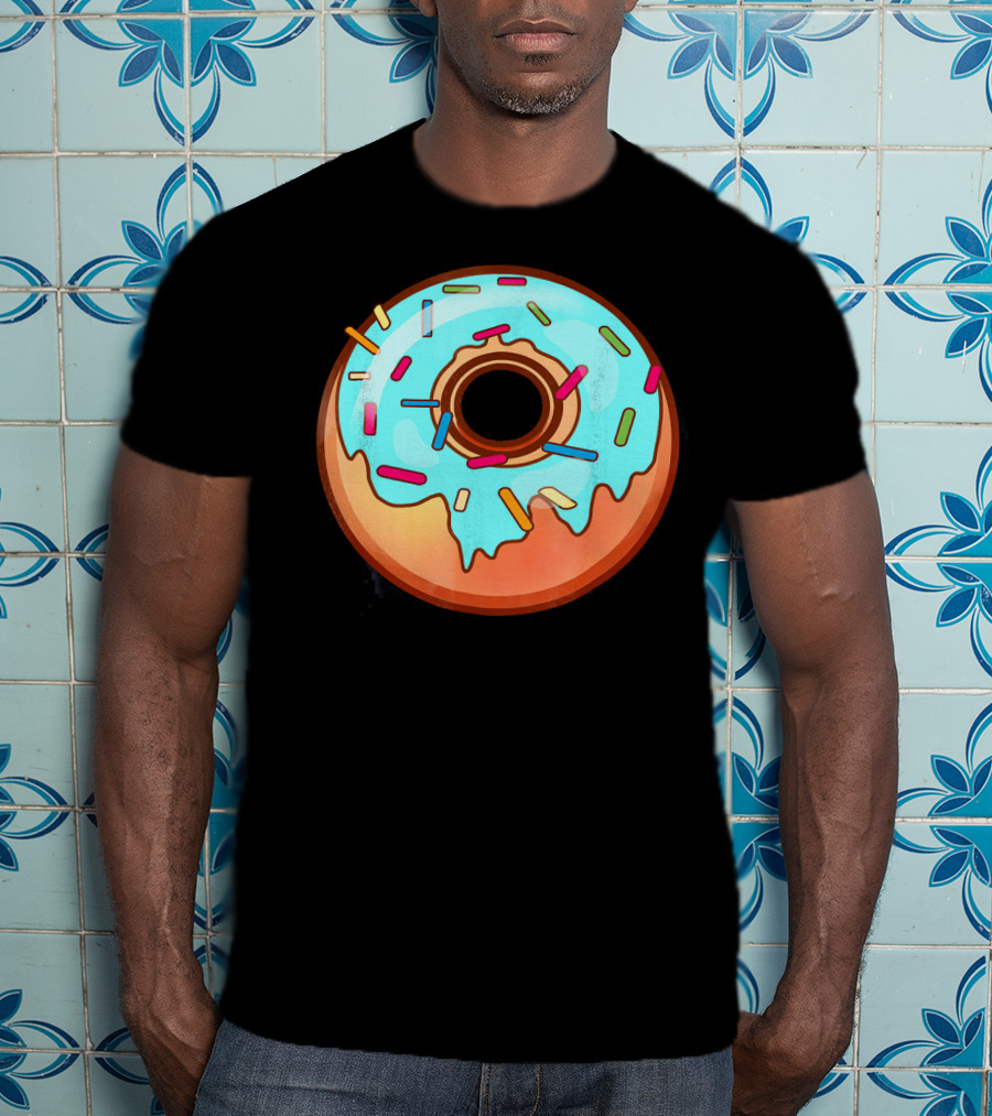 Humorous Mega Donut With Colorful Sprinkles T-Shirt