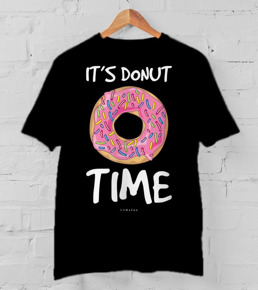 It's Donut Time Fun Sprinkles Lumofu T-Shirt