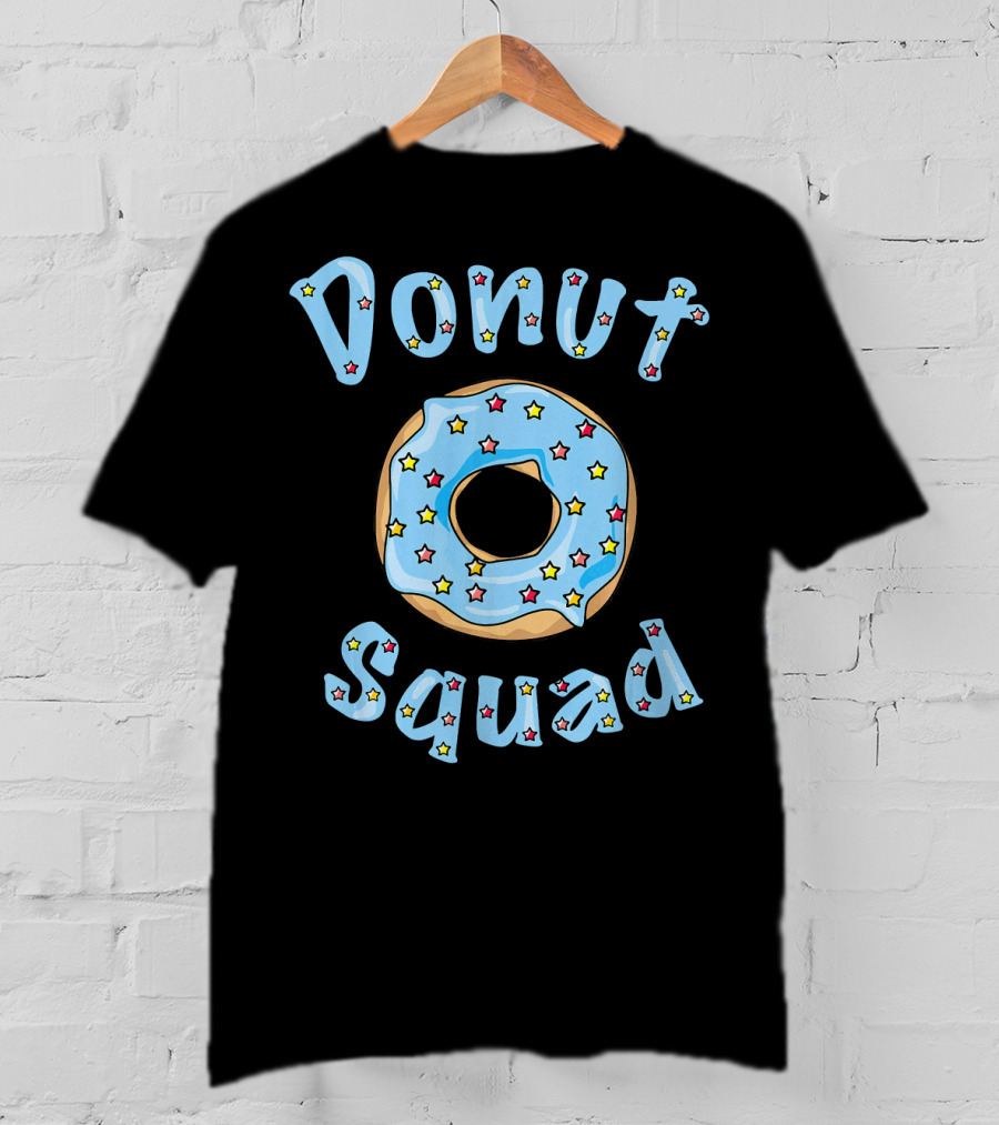 Donut Squad Blue Starry Frosted Cute Foodie Lover T-Shirt