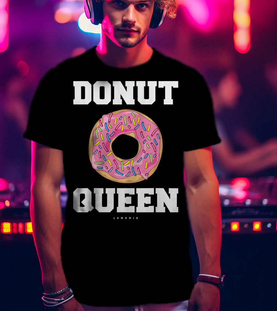 Donut Queen Pink Frosted Sprinkles Lumomix T-Shirt