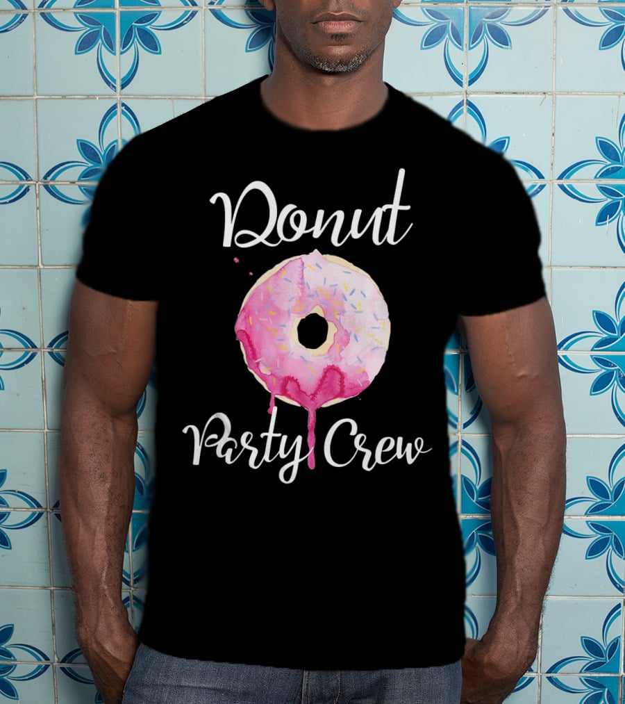 Donut Party Crew Donut Birthday T-Shirt