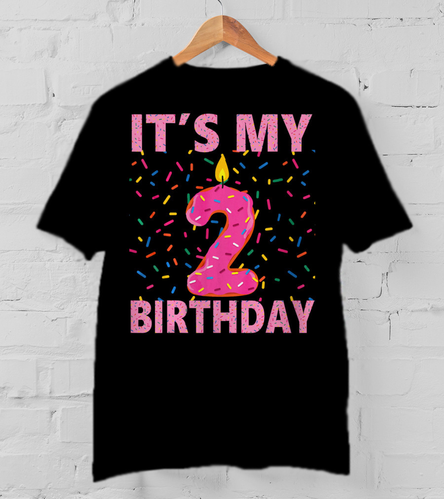 It's My 2 Birthday Kids Sweet Donut T-Shirt