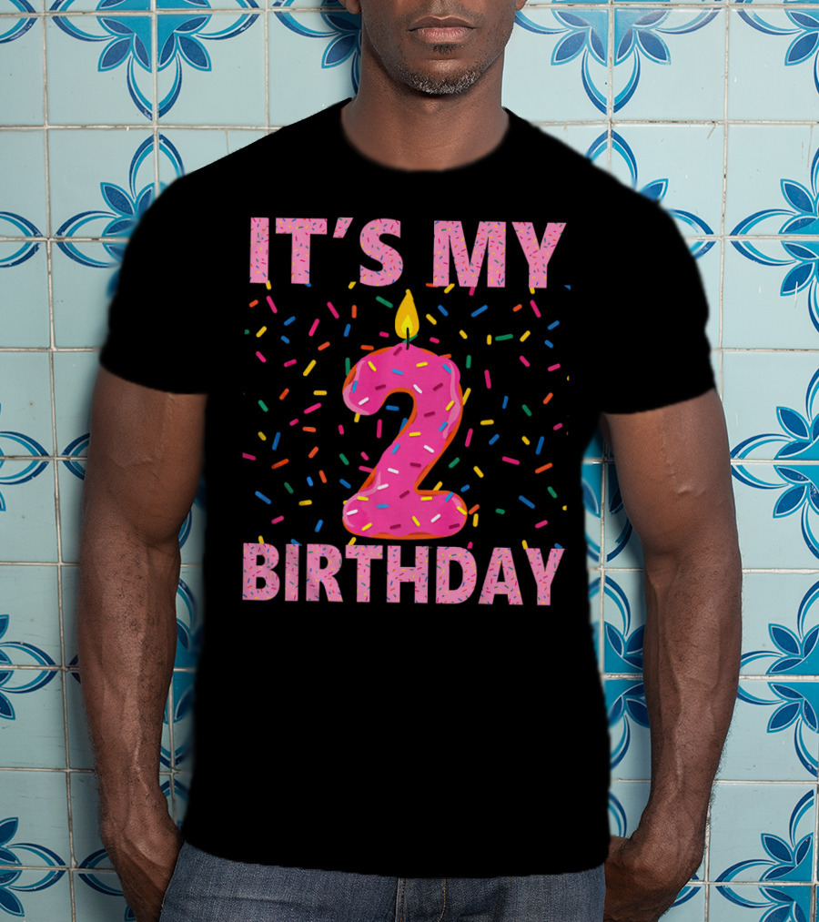 It's My 2 Birthday Kids Sweet Donut T-Shirt