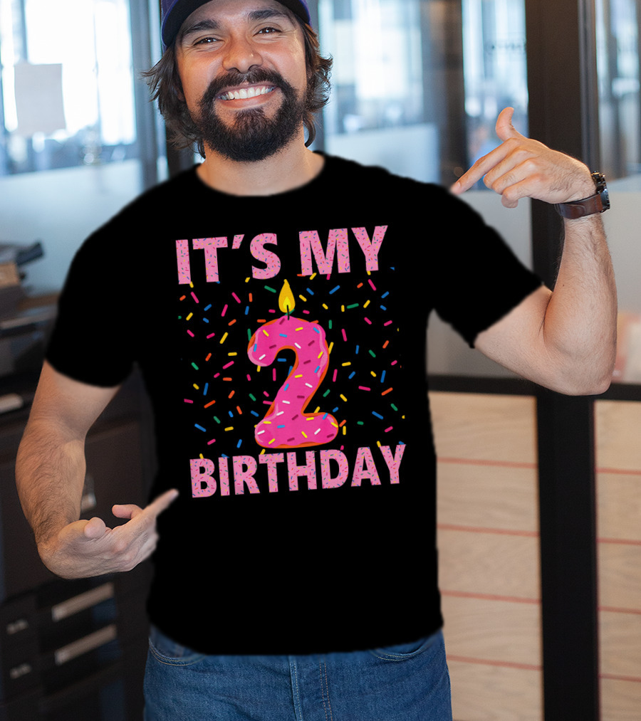 It's My 2 Birthday Kids Sweet Donut T-Shirt