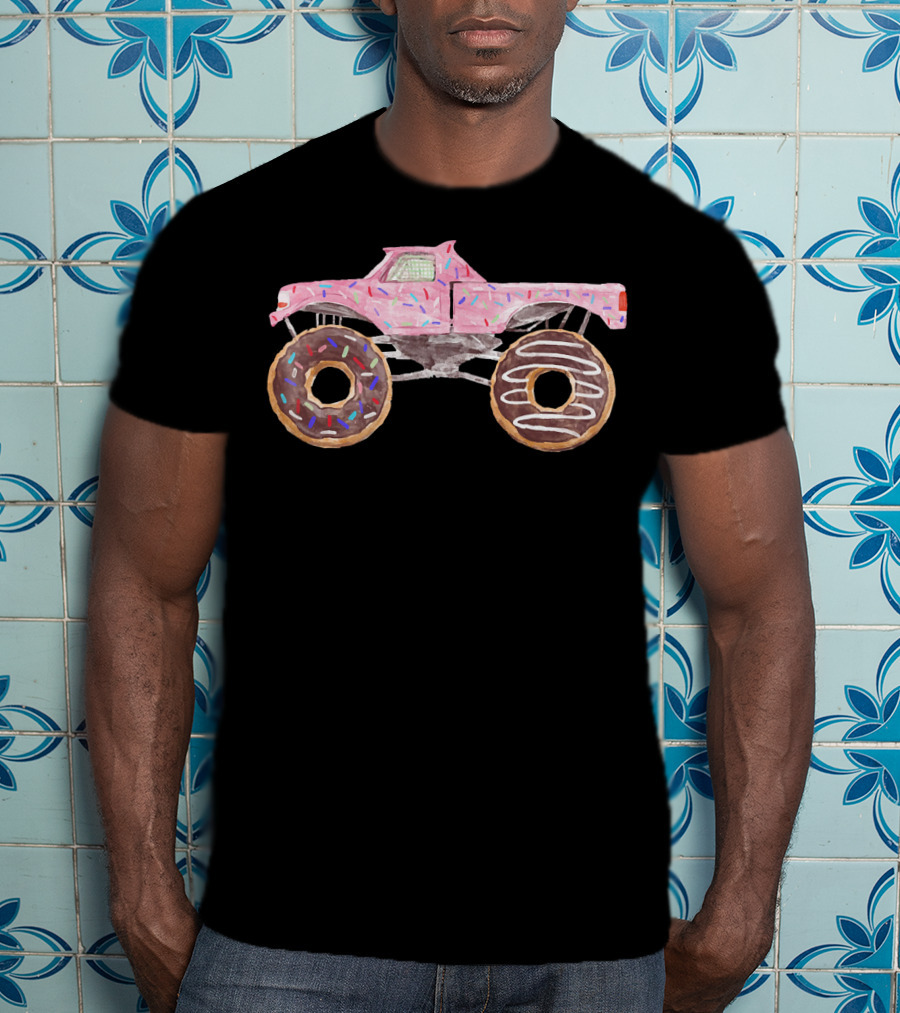 Yummy 4WD Monster Truck Donut Wheels T-Shirt