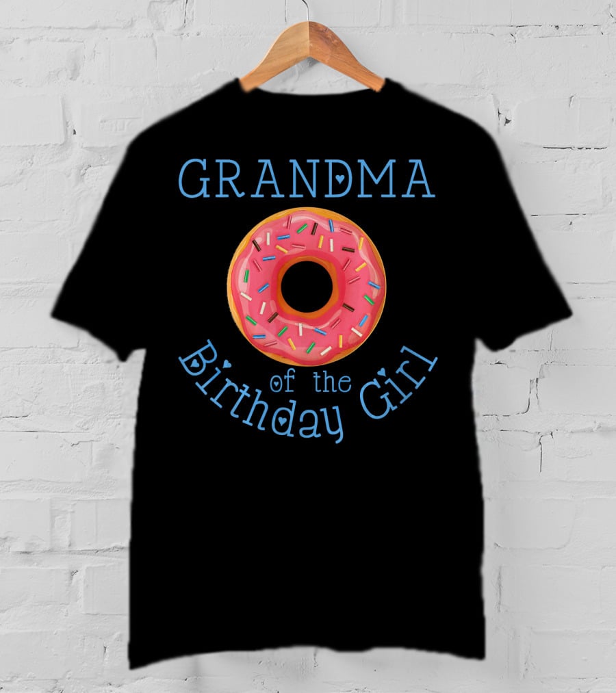 Grandma Of The Birthday Girl Donut T-Shirt