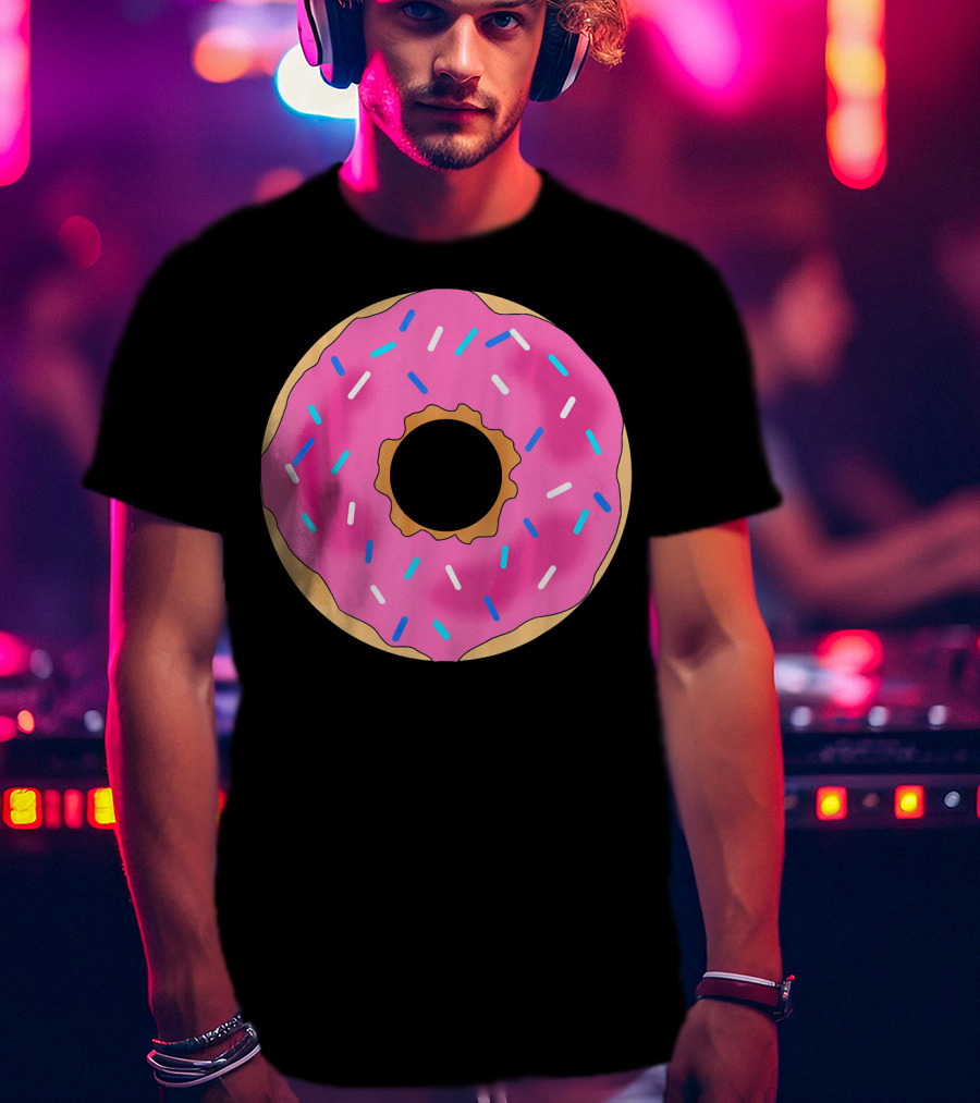 Donut Girls Tod Pink Frosted Sprinkles T-Shirt