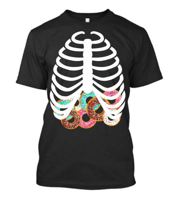 Halloween Adult Kids Rib Bone Donut Food Costume T-Shirt