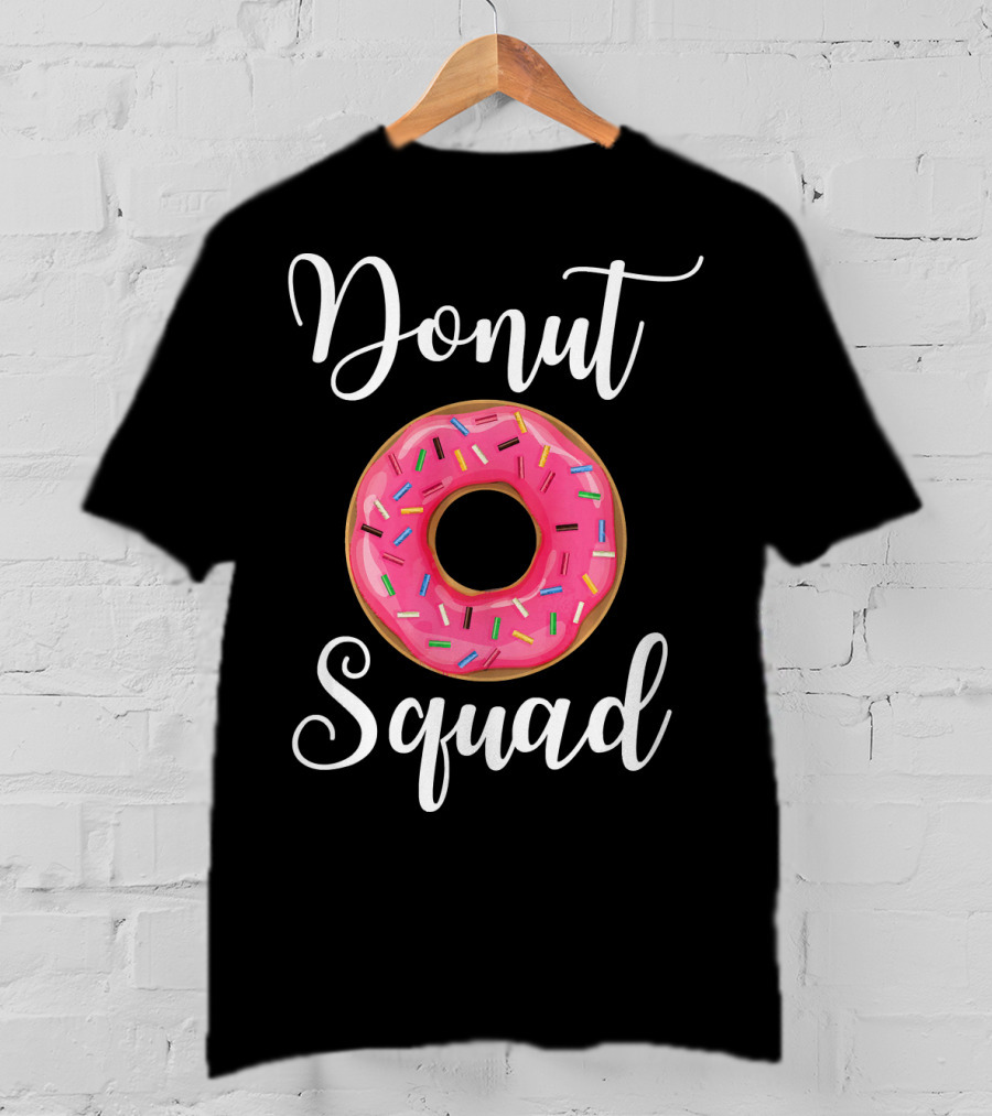 Donut Squad Funny Donut Lover Pink Sprinkles T-Shirt