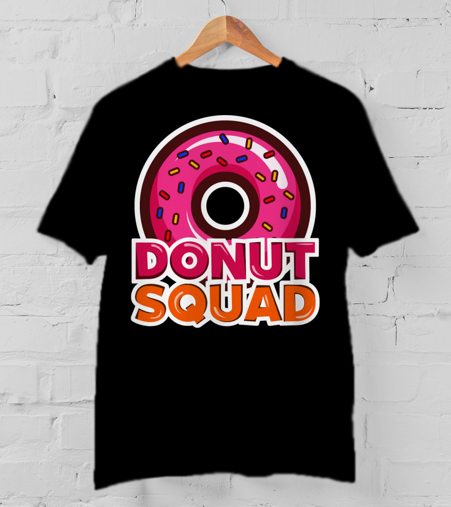 Cool Donut Squad Funny Doughnut Group With Sprinkles T-Shirt