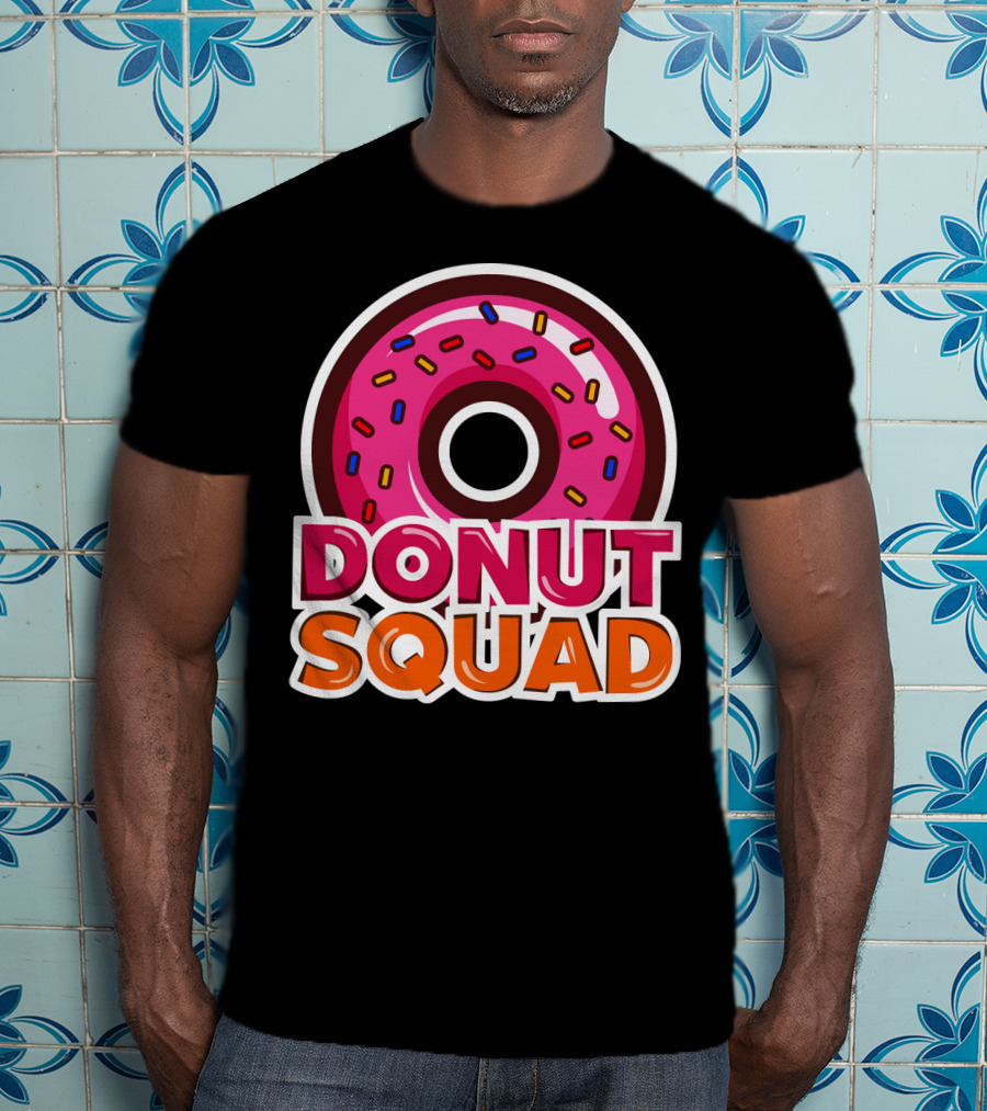 Cool Donut Squad Funny Doughnut Group With Sprinkles T-Shirt