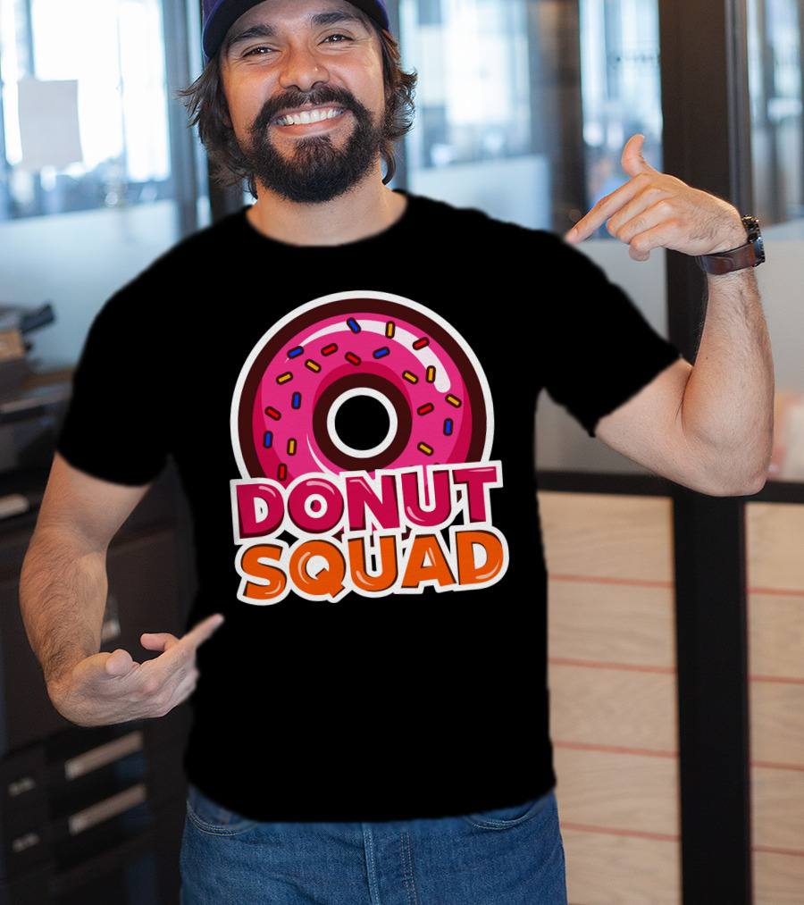 Cool Donut Squad Funny Doughnut Group With Sprinkles T-Shirt