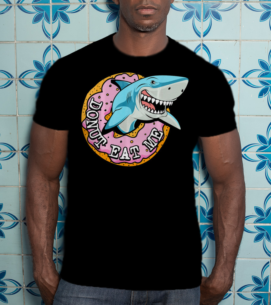 Donut Eat Me Shark Ocean Me T-Shirt