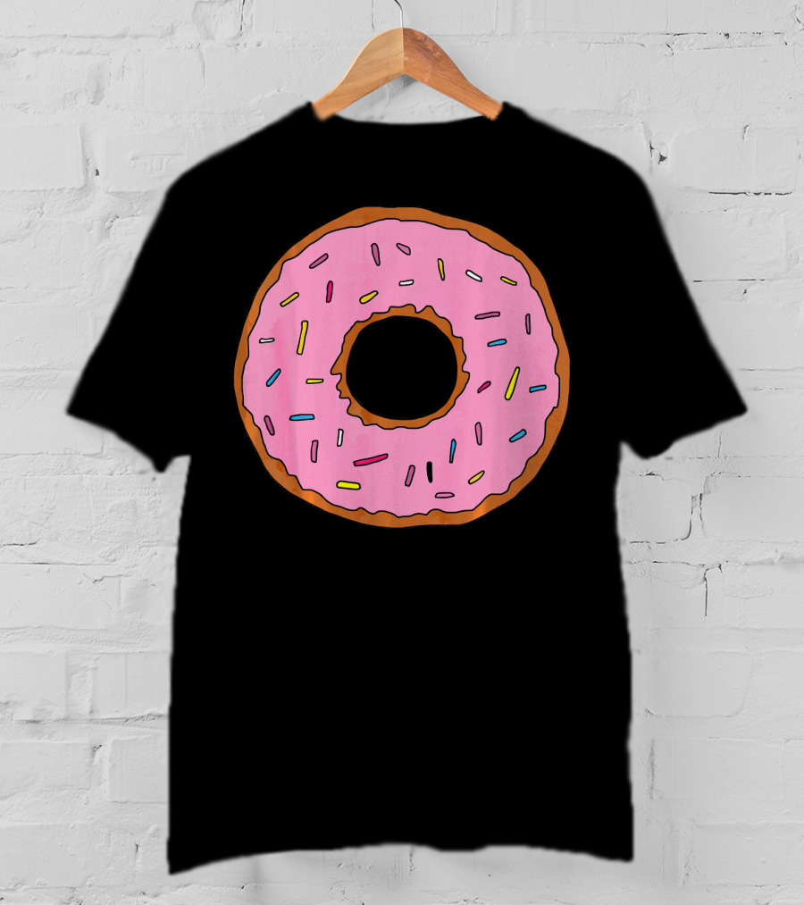 Pink Sprinkled Donuts Delicious Sweets Foodie T-Shirt