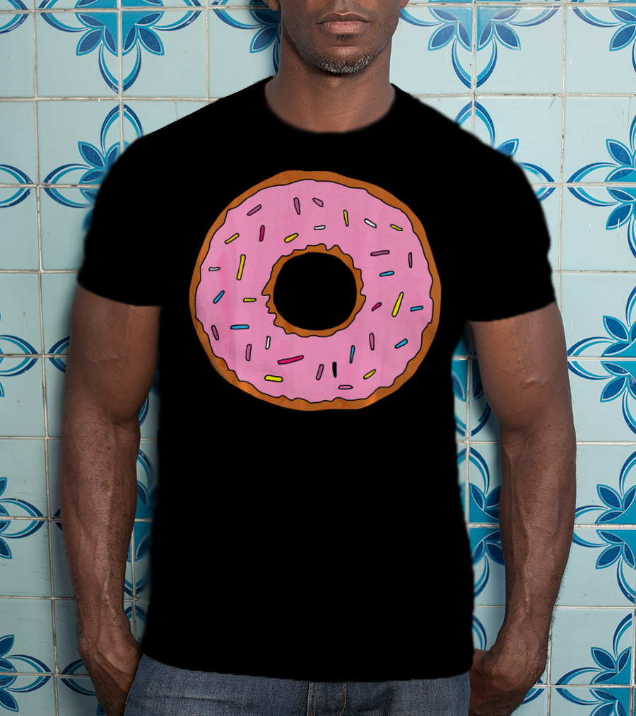 Pink Sprinkled Donuts Delicious Sweets Foodie T-Shirt