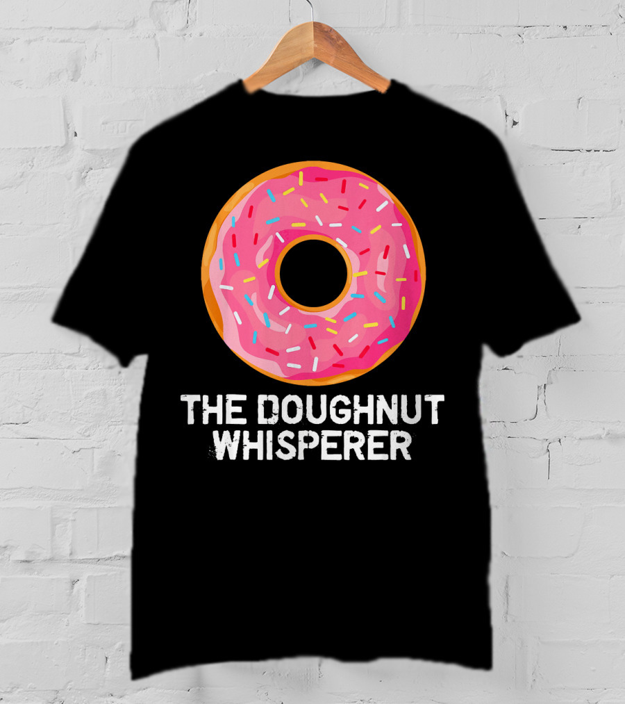 The Doughnut Whisperer Cool Pink Frosted Sprinkles T-Shirt