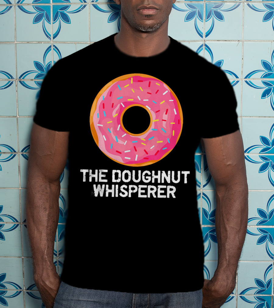 The Doughnut Whisperer Cool Pink Frosted Sprinkles T-Shirt