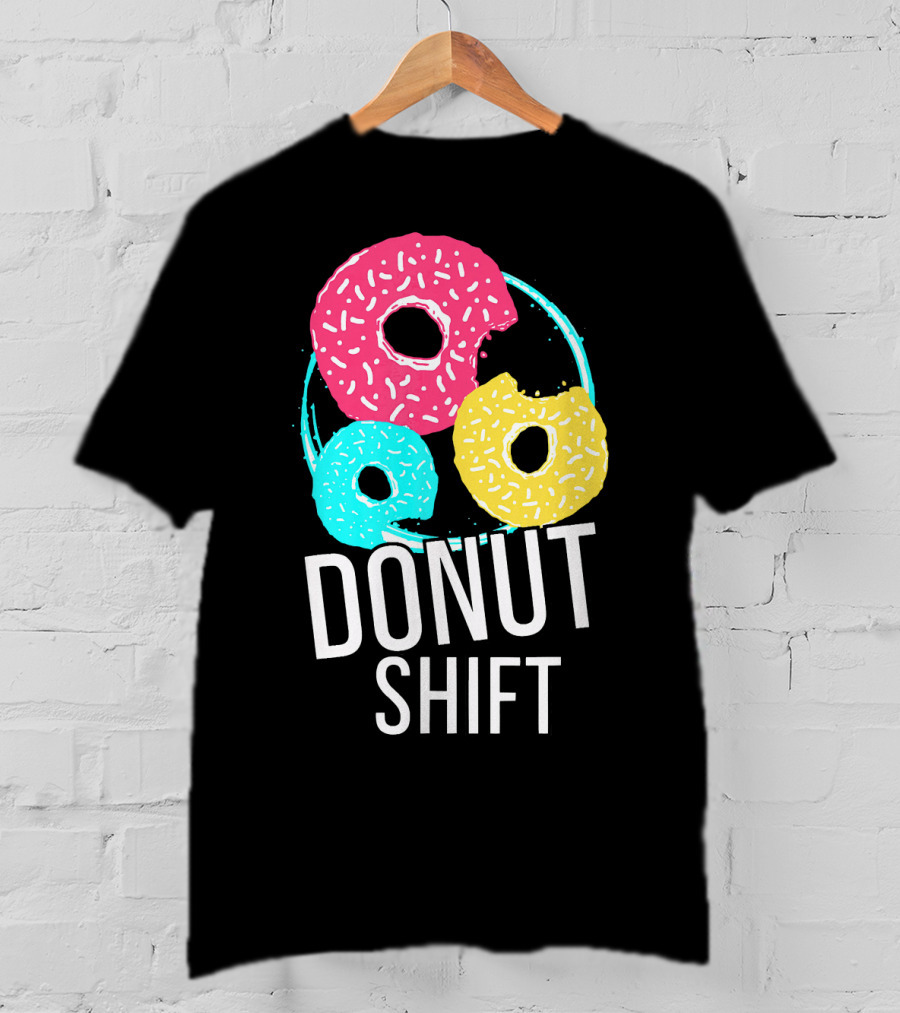 Donut Shift MTTF Associates Doughnut Vibrant Trio T-Shirt