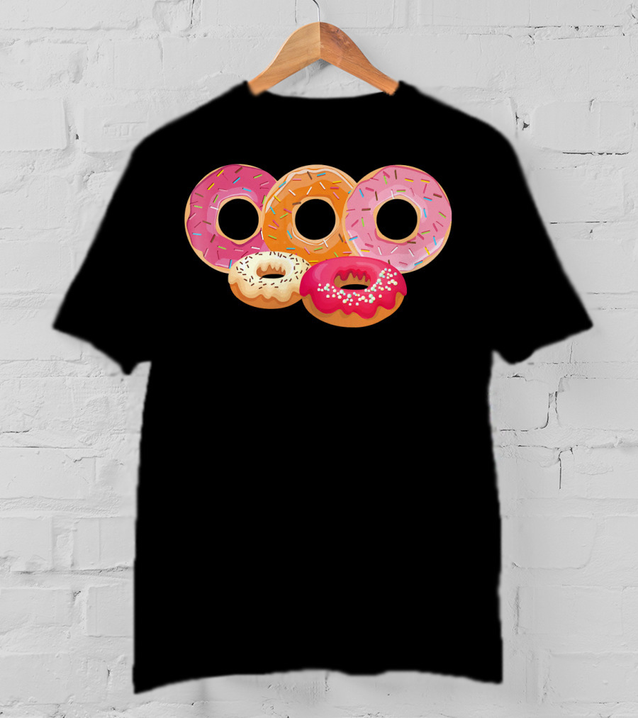 Donut Lover Dad Happy Doughnut Colorful Sprinkled Treats T-Shirt