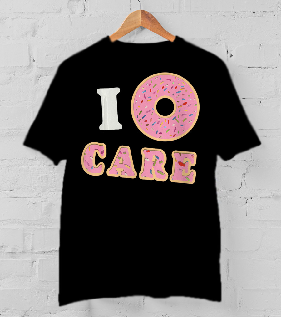 I Donut Care Funny Cool Sprinkles Doughnut T-Shirt
