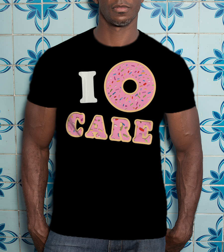 I Donut Care Funny Cool Sprinkles Doughnut T-Shirt